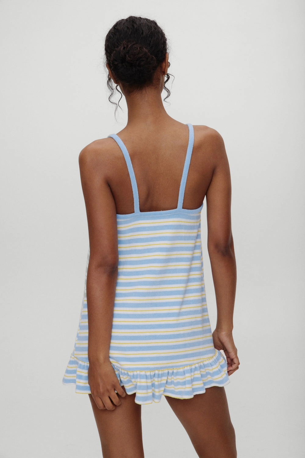 April Striped Babydoll Dress - Ashbury Stripe