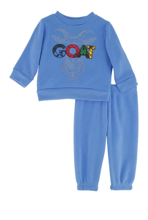 Baby Boys 0-9M Goat Graphic Sweatshirt and Sweatpants