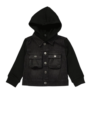 Baby Boys 12-24M Hooded Denim Jacket