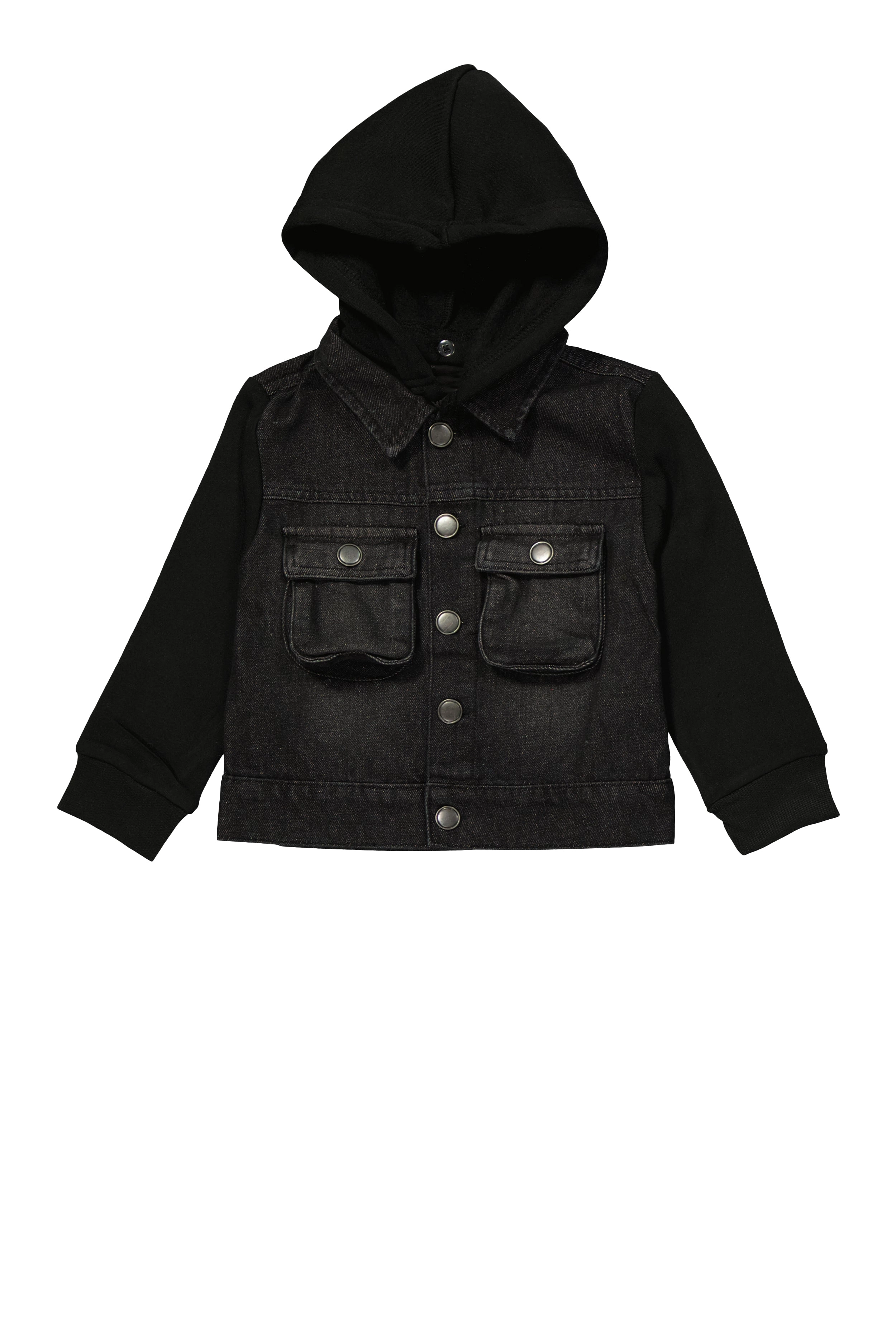 Baby Boys 12-24M Hooded Denim Jacket