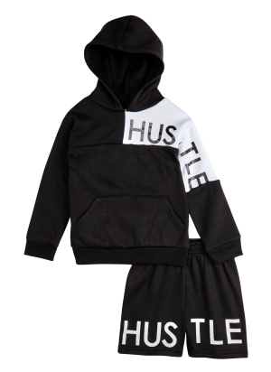 Baby Boys 12-24M Hustle Hoodie and Sweatshorts