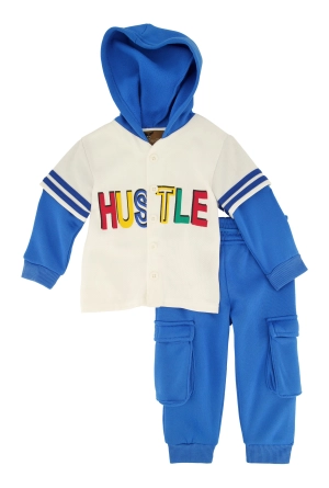 Baby Boys 12-24M Hustle Jersey Hoodie and Joggers