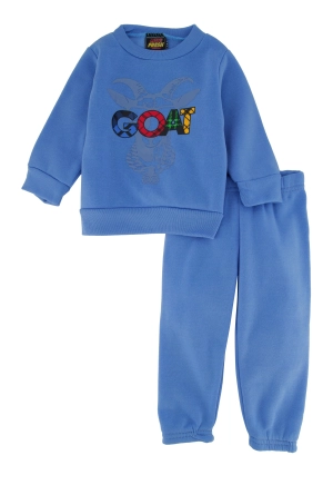 Baby Boys 12-24M Plaid GOAT Graphic Sweatshirt and Sweatpants