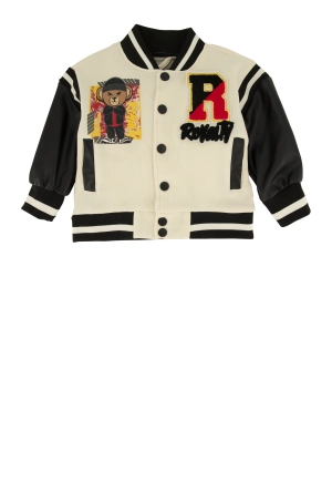 Baby Boys 12-24M Royalty Chenille Patch Graphic Varsity Jacket
