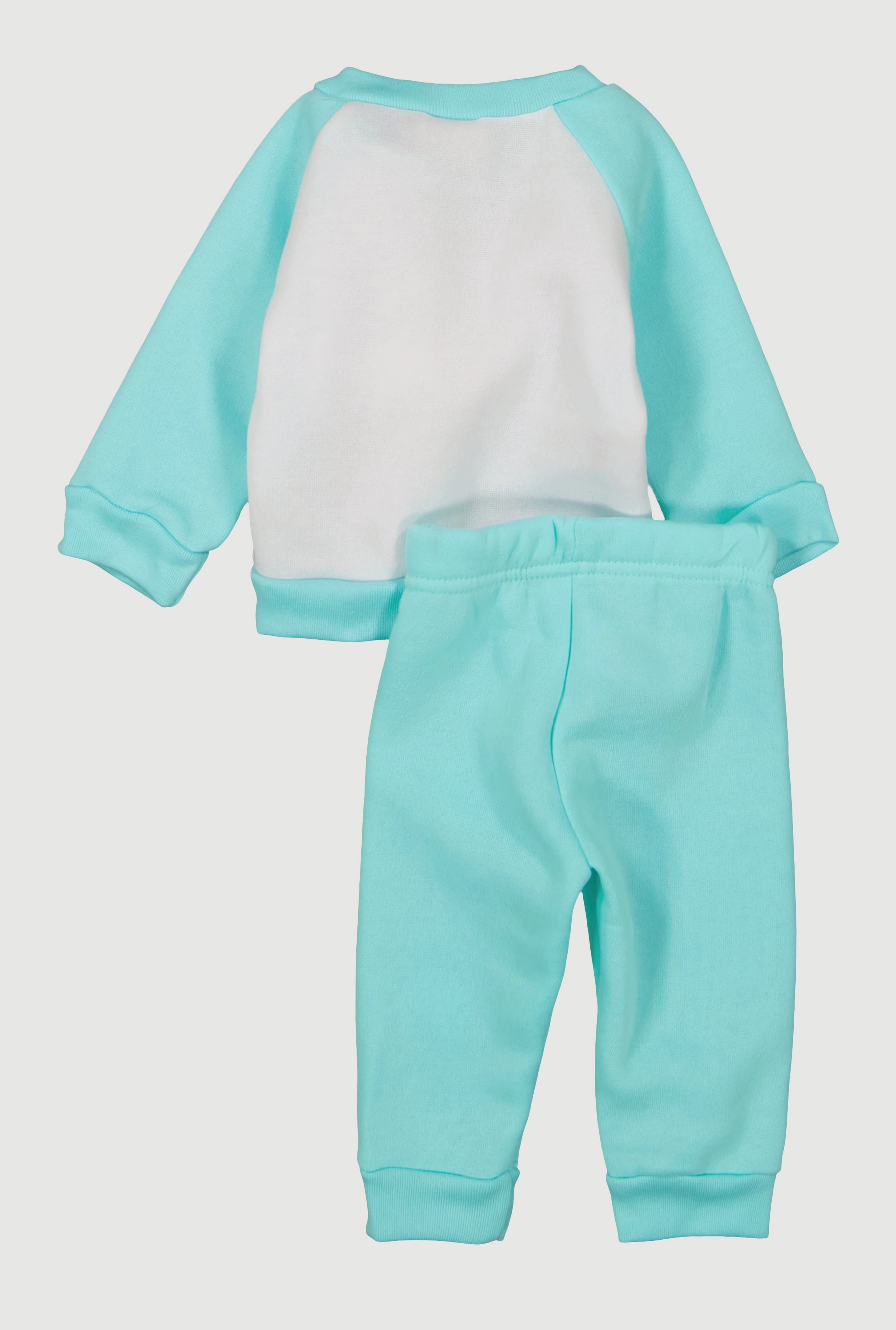 Baby Girls 0-9M Glitter Blessed Graphic Sweatshirt and Joggers