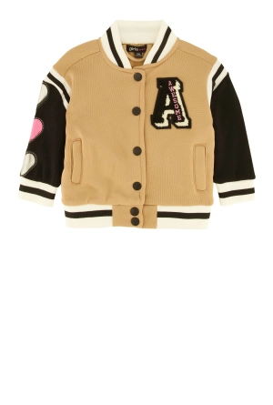Baby Girls 12-24M Awesome Chenille Graphic Varsity Jacket