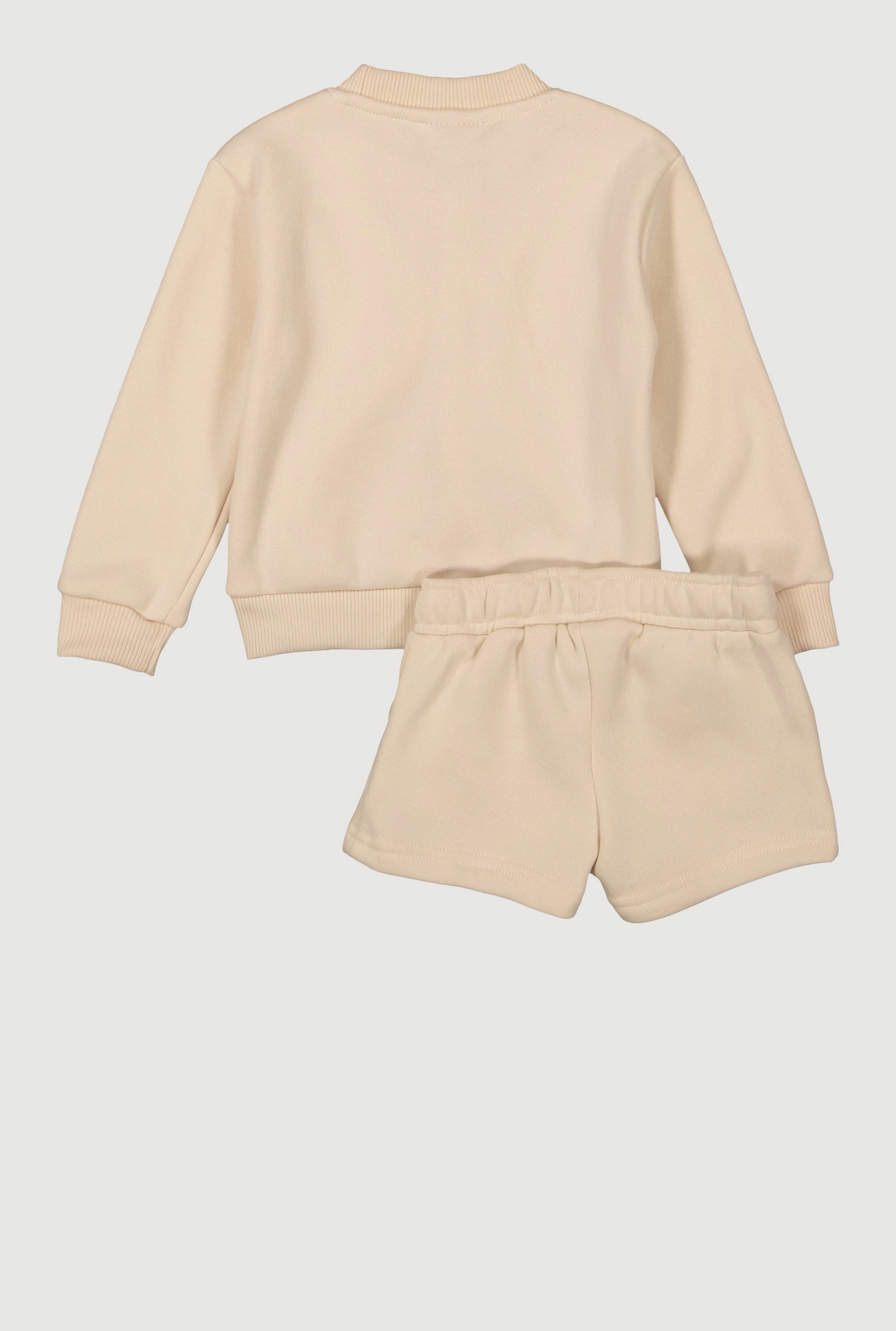 Baby Girls 12-24M Fierce Bear Graphic Sweatshirt and Sweatshorts
