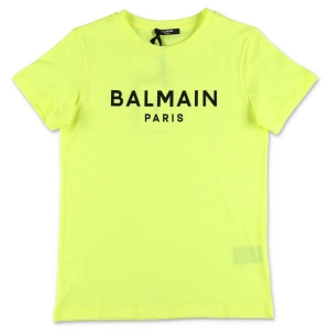 Balmain Kids Logo Printed Crewneck T-Shirt