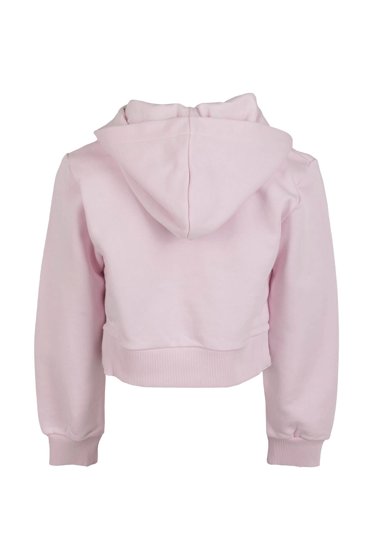 Balmain Kids Logo Printed Cropped Hoodie