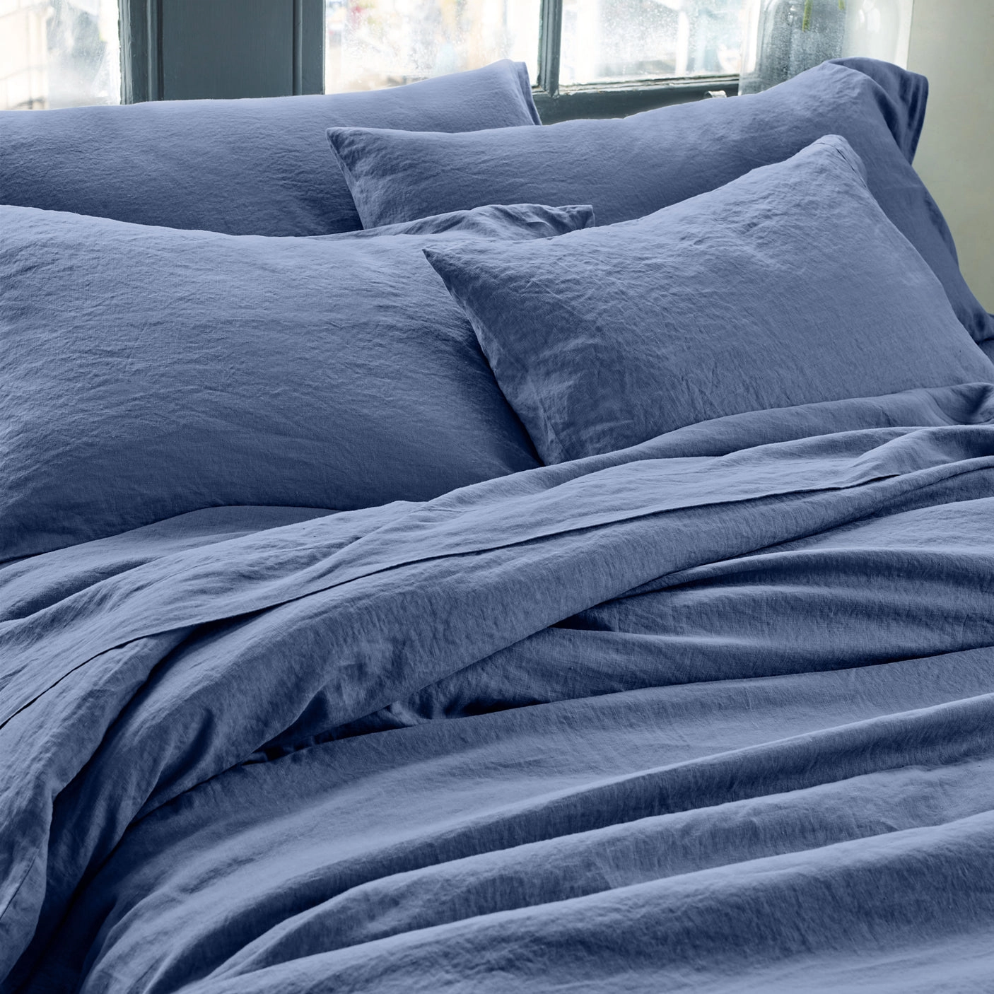 Blueberry 100% Linen Pillowcases (Pair)