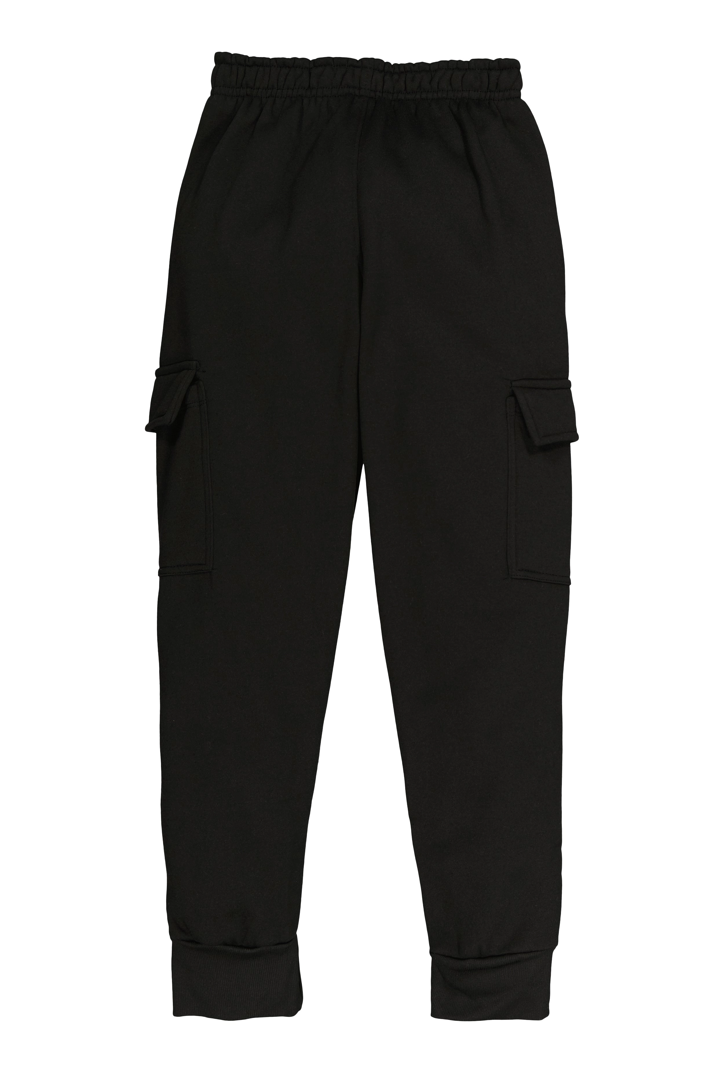 Boys Basic Fleece Cargo Joggers