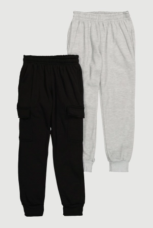 Boys Cargo Joggers 2 Pack