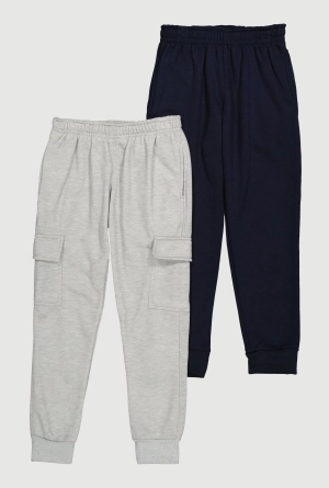 Boys Cargo Joggers 2 Pack