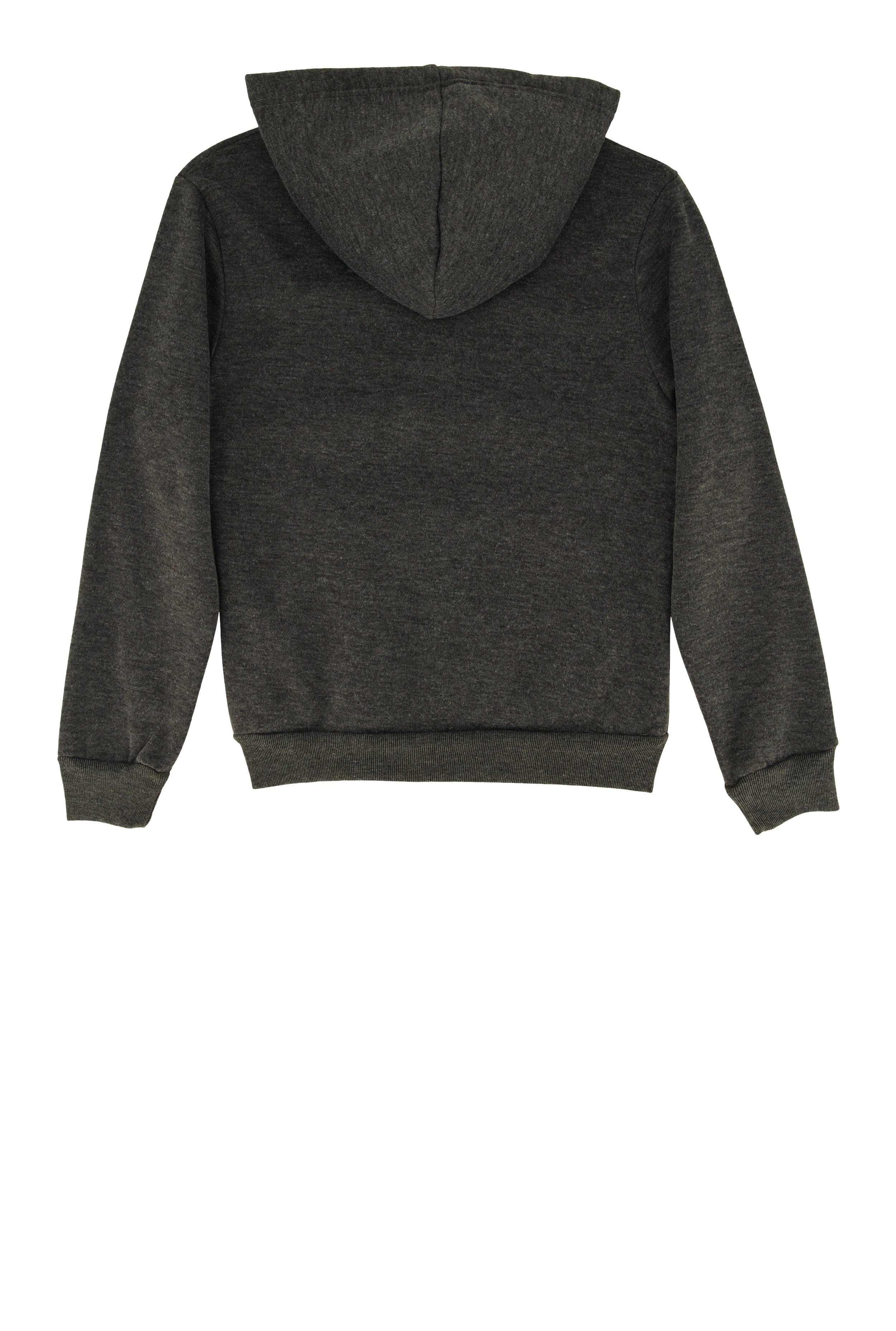 Boys Fleece Stripe Detail Zip Front Hoodie