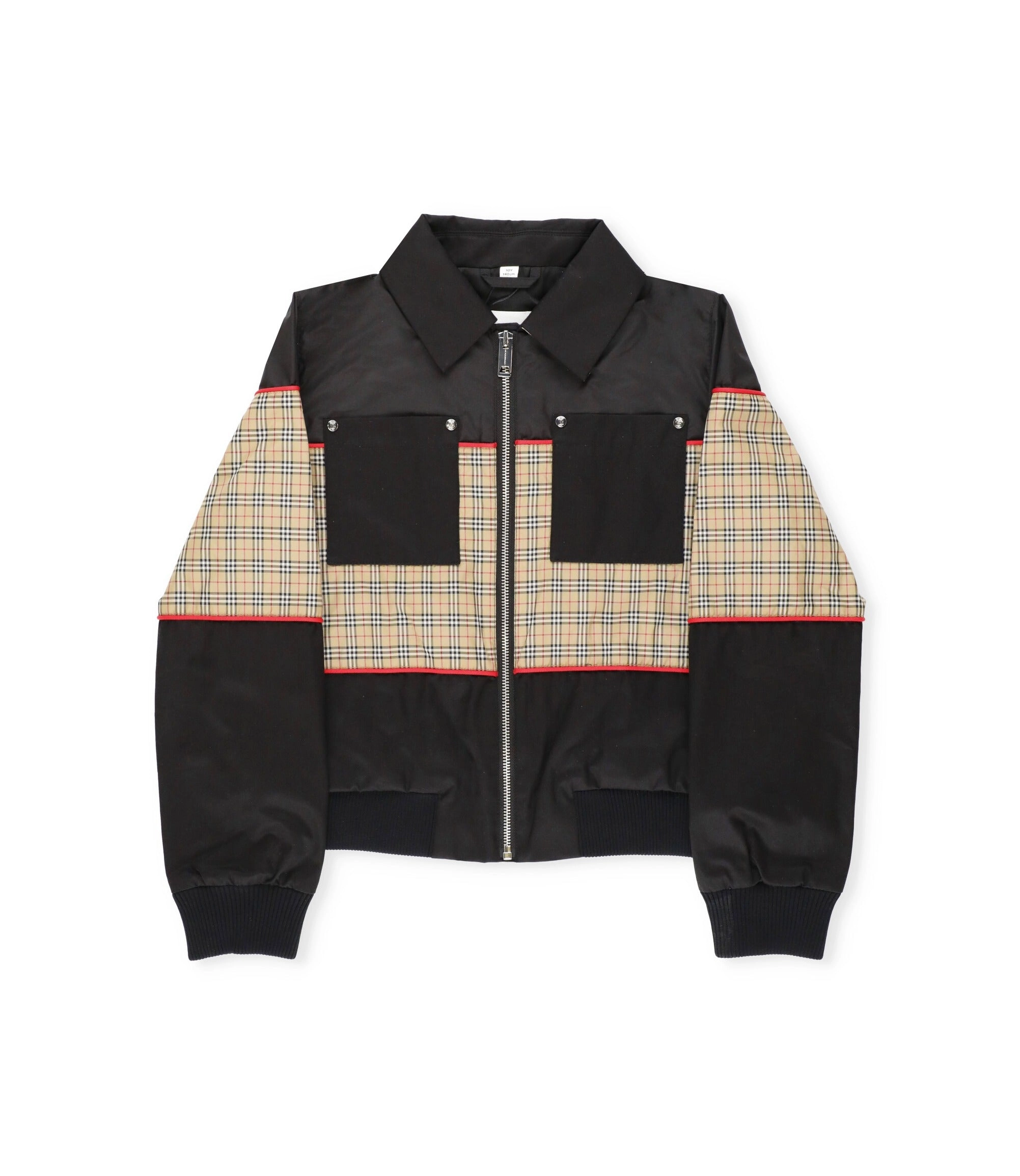 Burberry Kids Checked Zipped Jacket