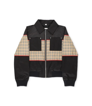Burberry Kids Checked Zipped Jacket