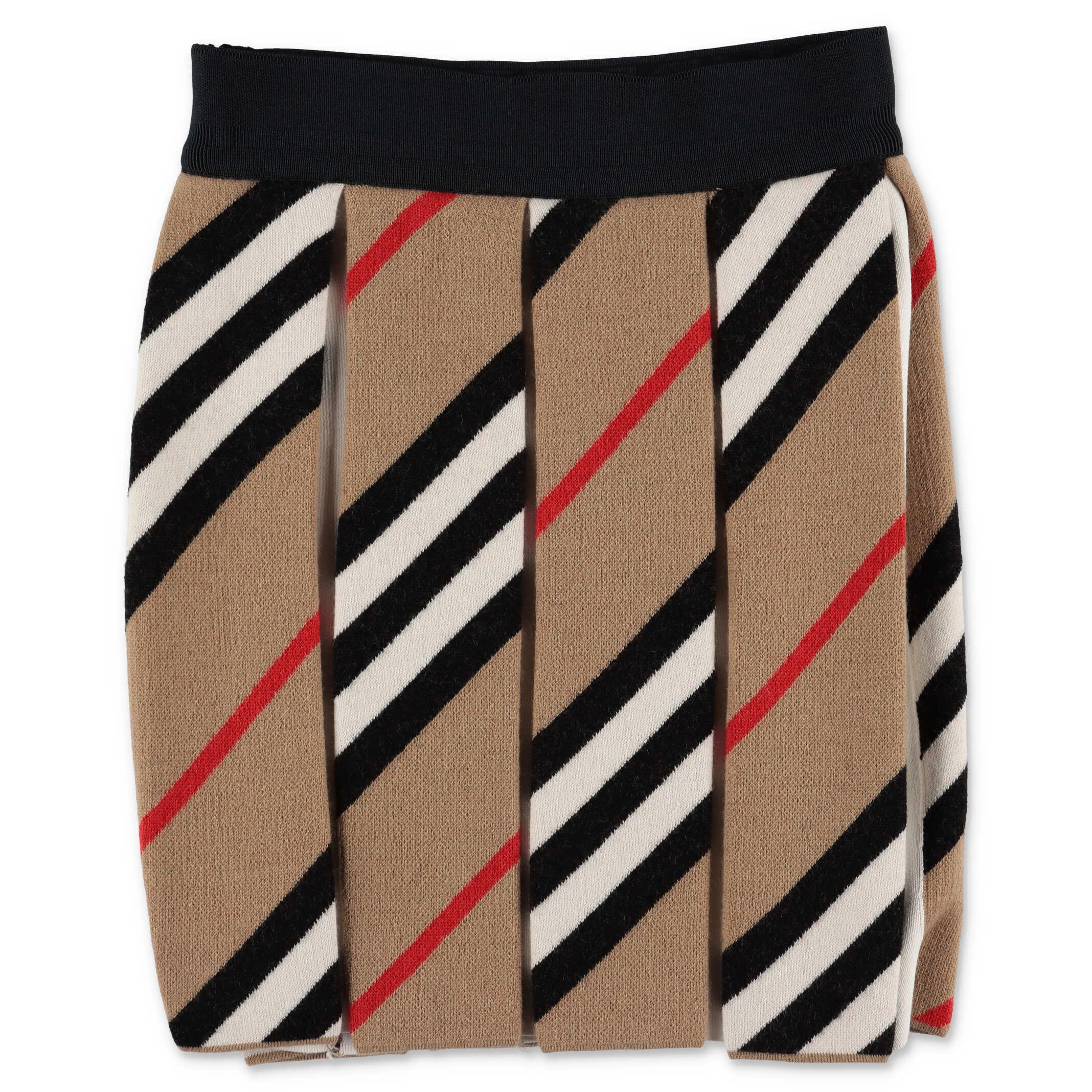 Burberry Kids Icon Stripe Pleated Skirt