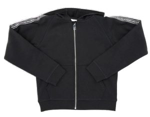 Burberry Kids Logo Printed Zip-Up Hoodie