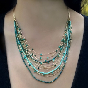 Celebration Necklace - Turquoise, Thailand