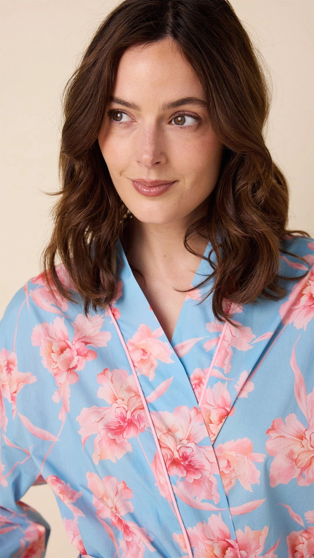 Celeste Luxe Pima Kimono Robe