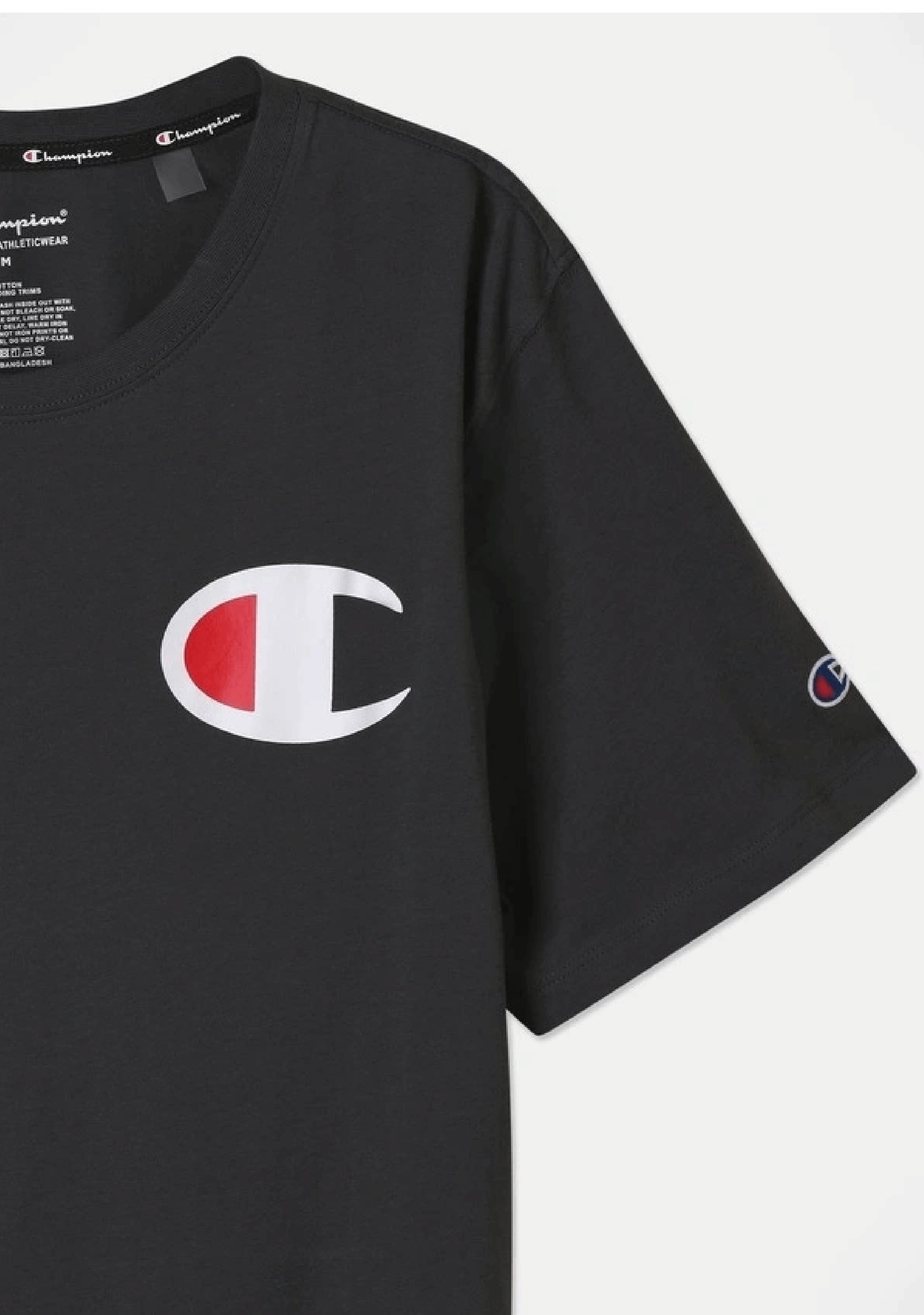 Champion Men’s C Logo Short Sleeve Tee Granite Heather
