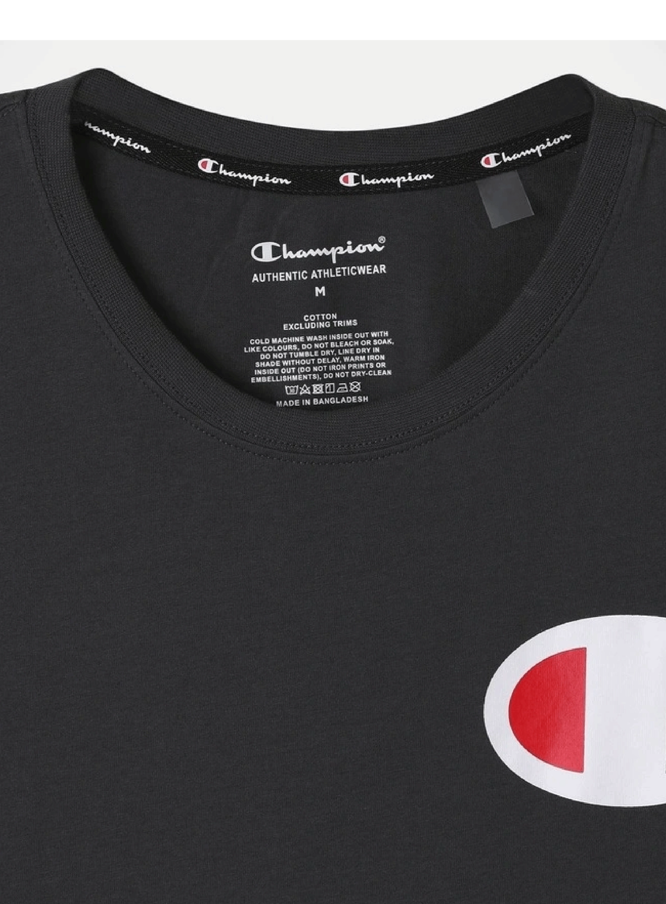 Champion Men’s C Logo Short Sleeve Tee Granite Heather