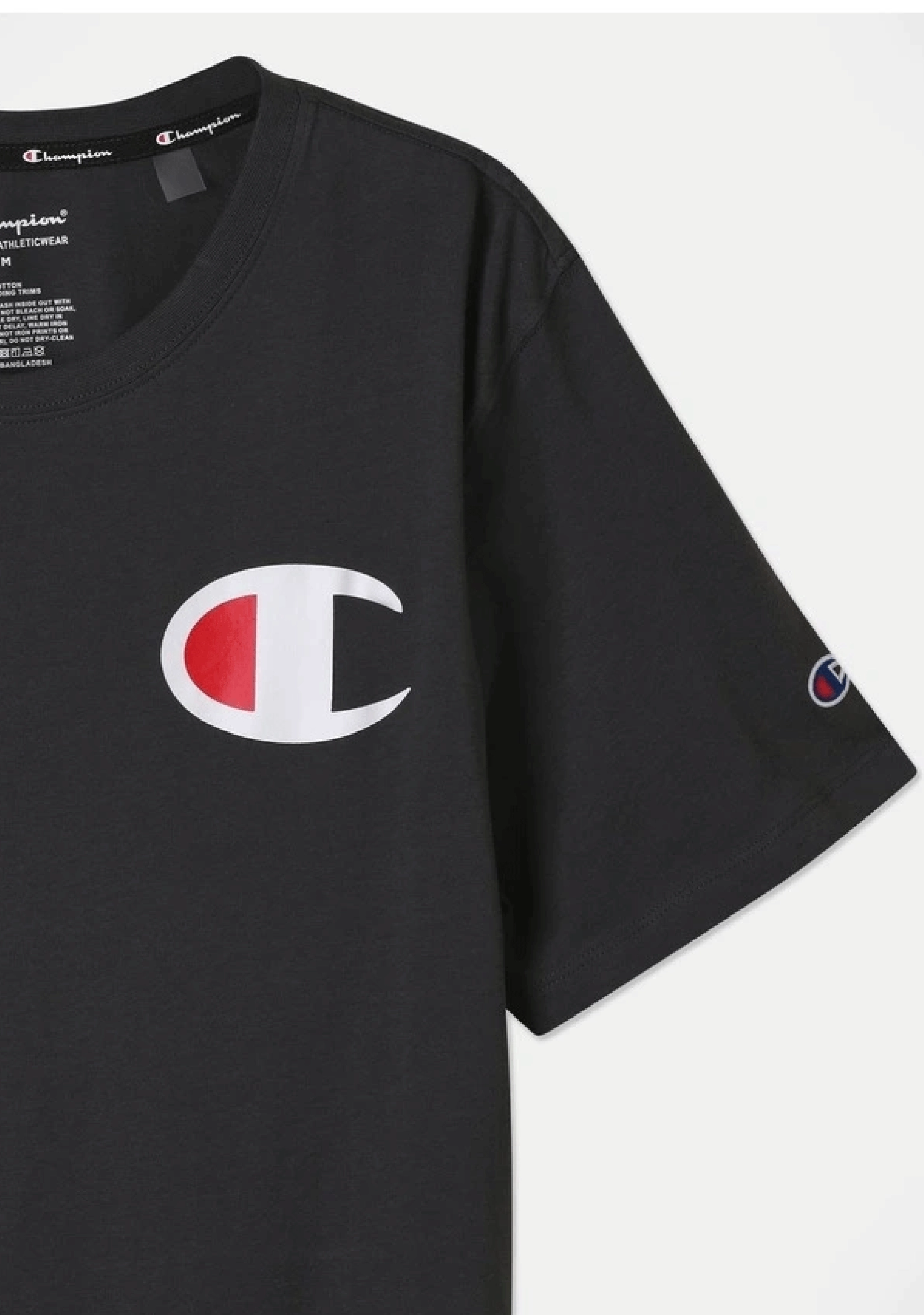 Champion Men’s C Logo Short Sleeve Tee Granite Heather