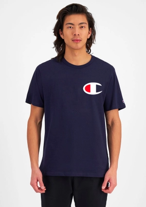 Champion Men’s C Logo Short Sleeve Tee Navy