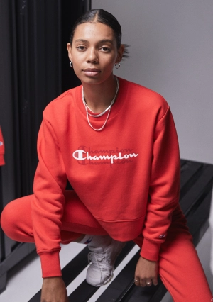 Champion Women’s Sporty Graphic Crop Crew