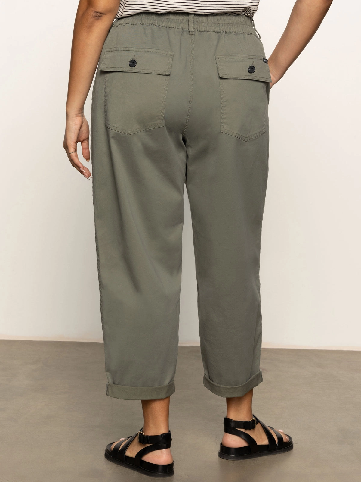 Cruiser Chino Semi High Rise Pant Dark Spruce Extended Sizing