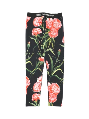 Dolce & Gabbana Kids Logo Waistband Leggings