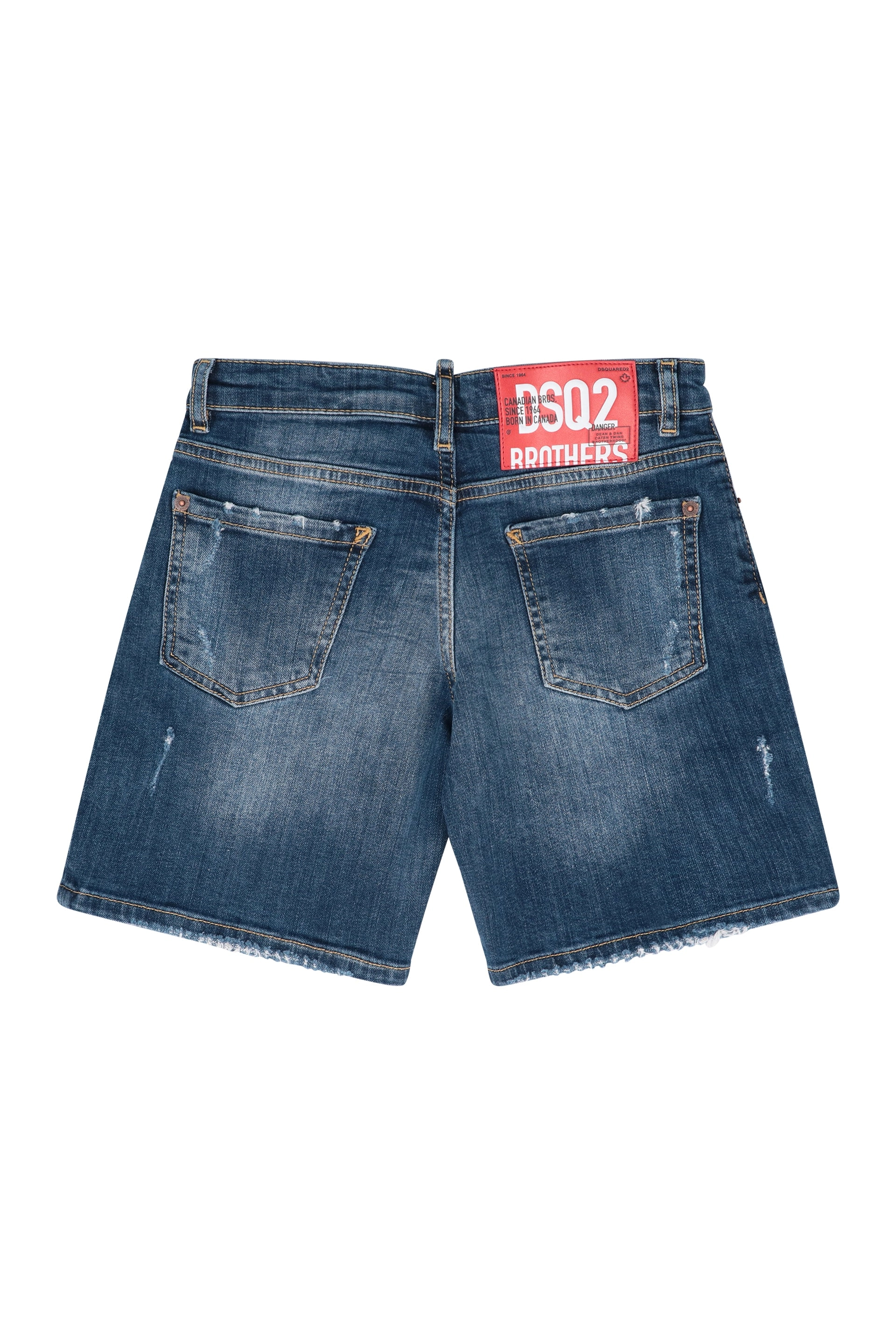 Dsquared2 Kids Distressed Denim Shorts