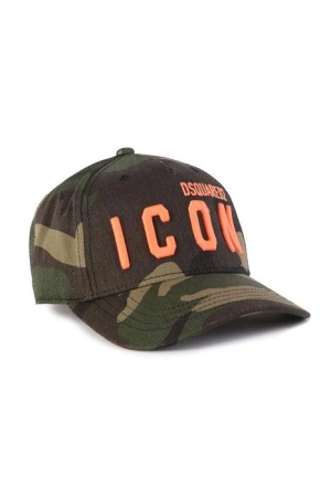 Dsquared2 Kids Logo Embroidered Camouflage Cap