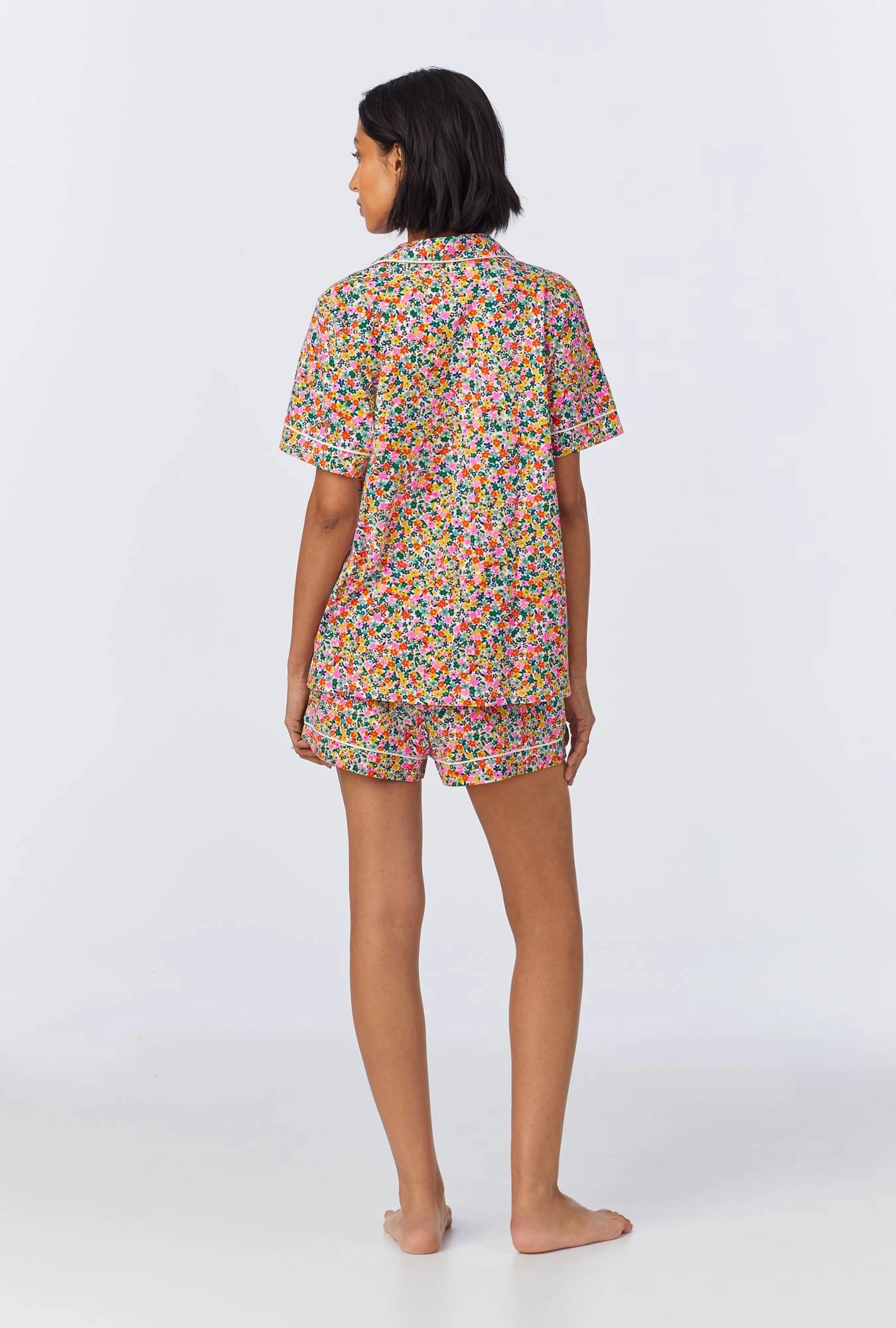 Fresh Picks Short Sleeve Classic Shorty Stretch Jersey PJ Set