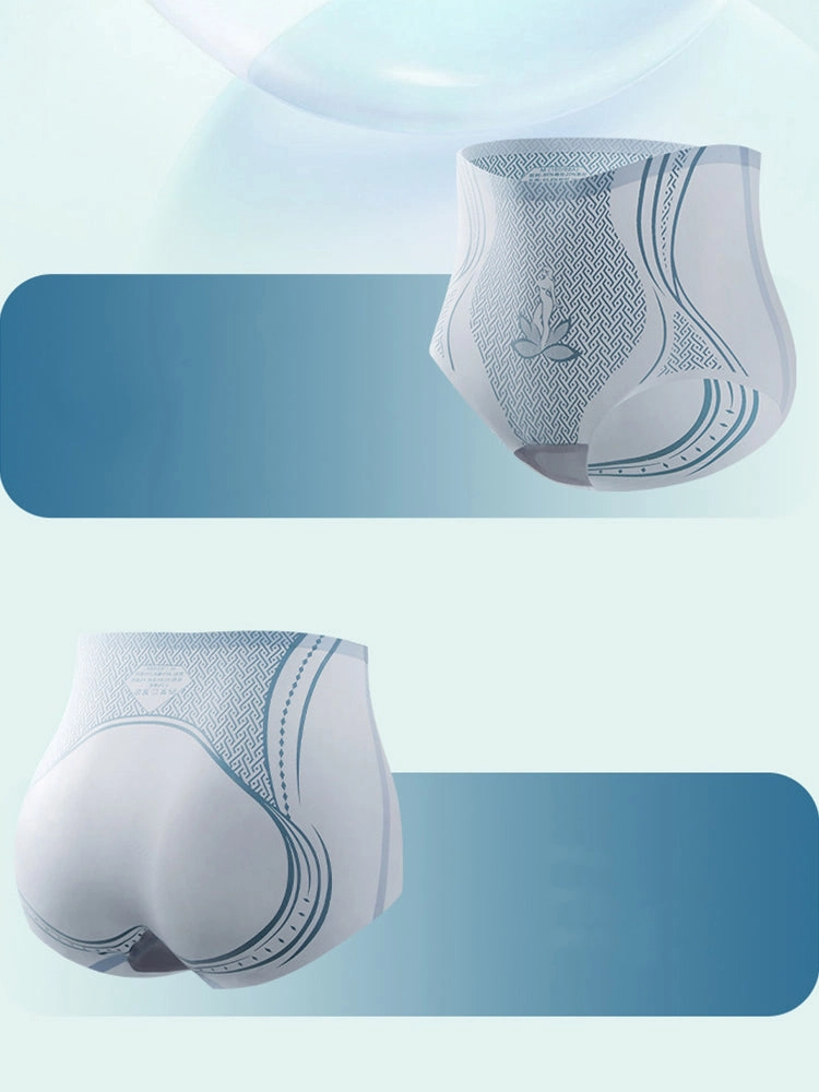 High Waist Ice Silk Cool Tummy Control Briefs