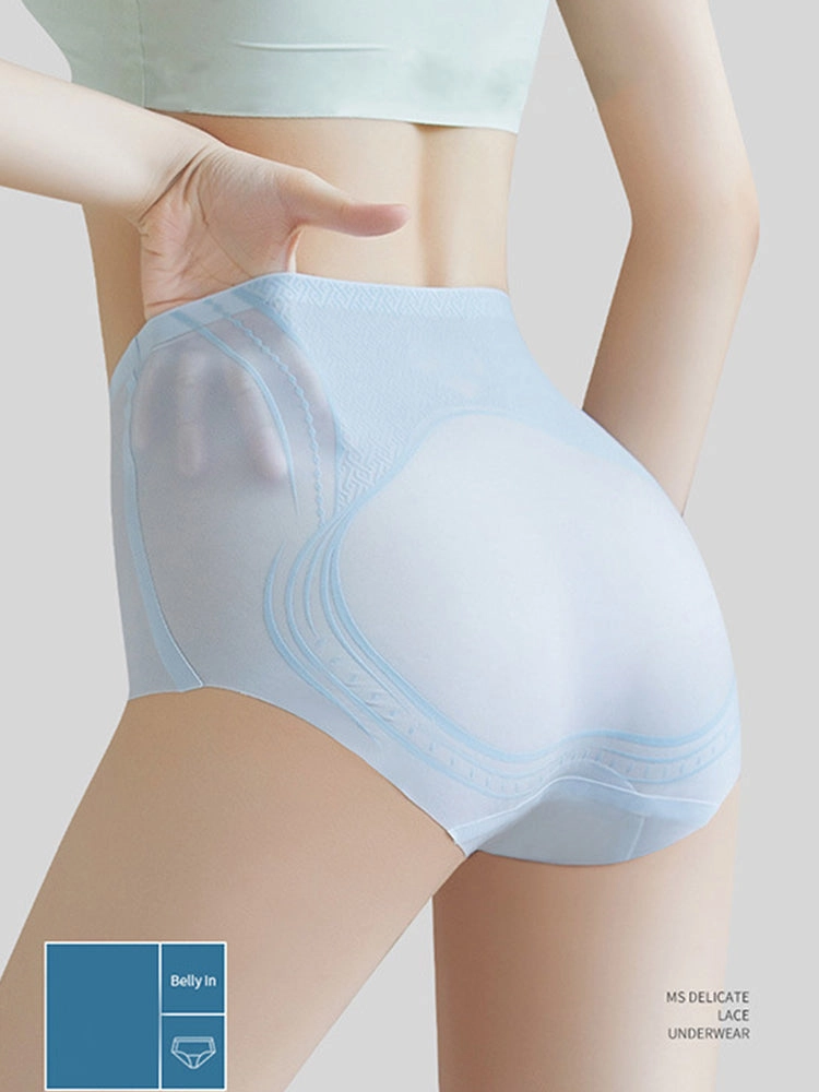High Waist Ice Silk Cool Tummy Control Briefs