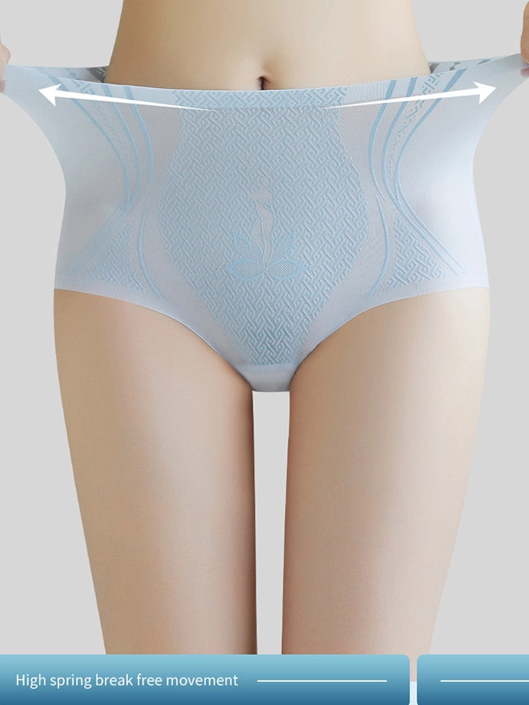 High Waist Ice Silk Cool Tummy Control Briefs