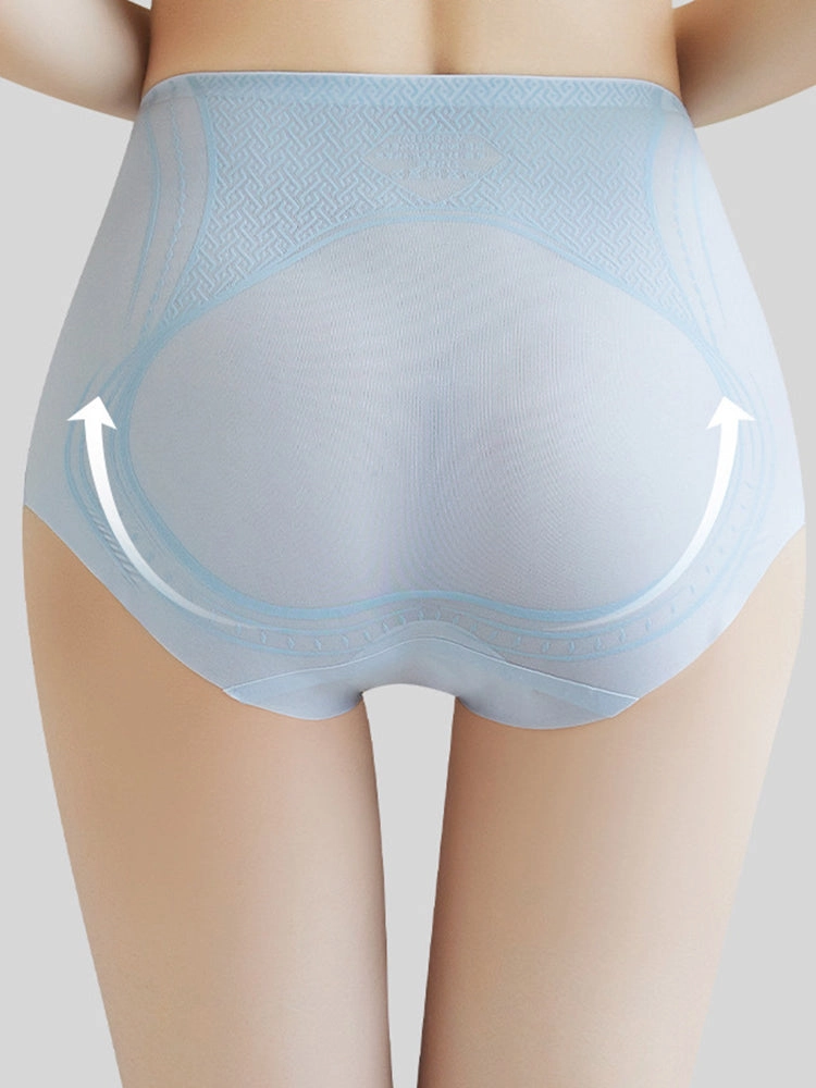 High Waist Ice Silk Cool Tummy Control Briefs