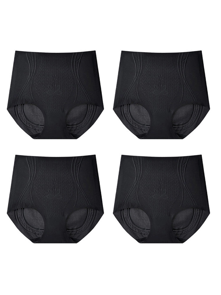 High Waist Ice Silk Cool Tummy Control Briefs