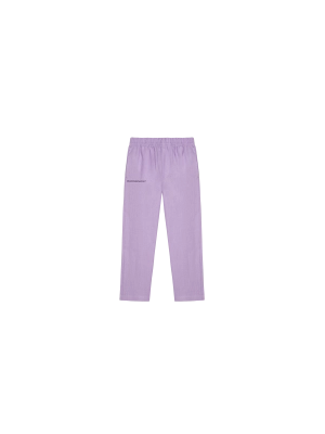 Kids Aloe Linen Pants—orchid purple