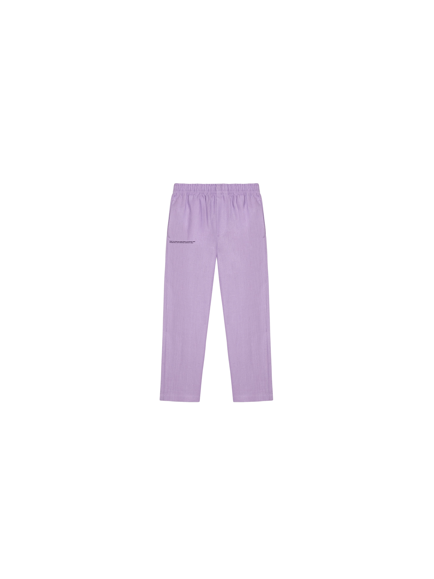 Kids Aloe Linen Pants—orchid purple