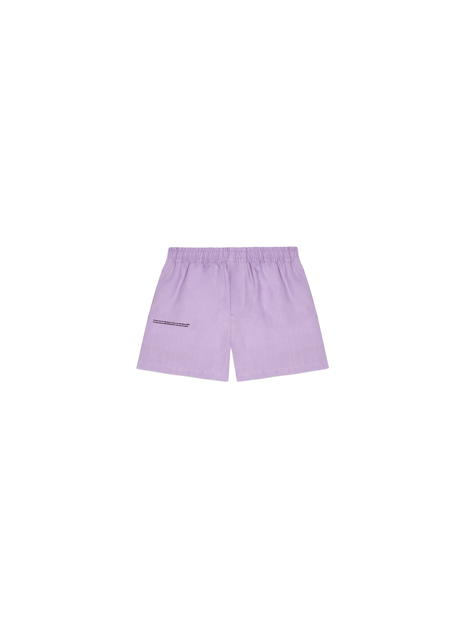 Kids Aloe Linen Shorts—orchid purple