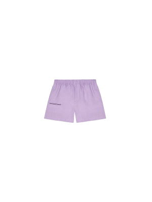 Kids Aloe Linen Shorts—orchid purple