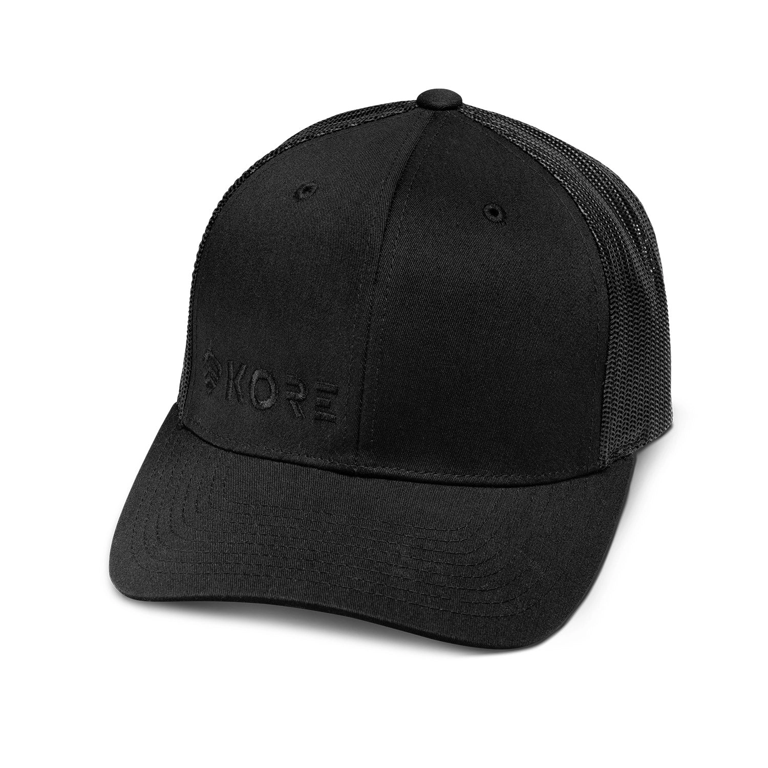 KORE TRUCKER HAT | BLACK ON BLACK