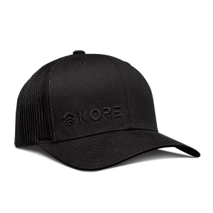 KORE TRUCKER HAT | BLACK ON BLACK