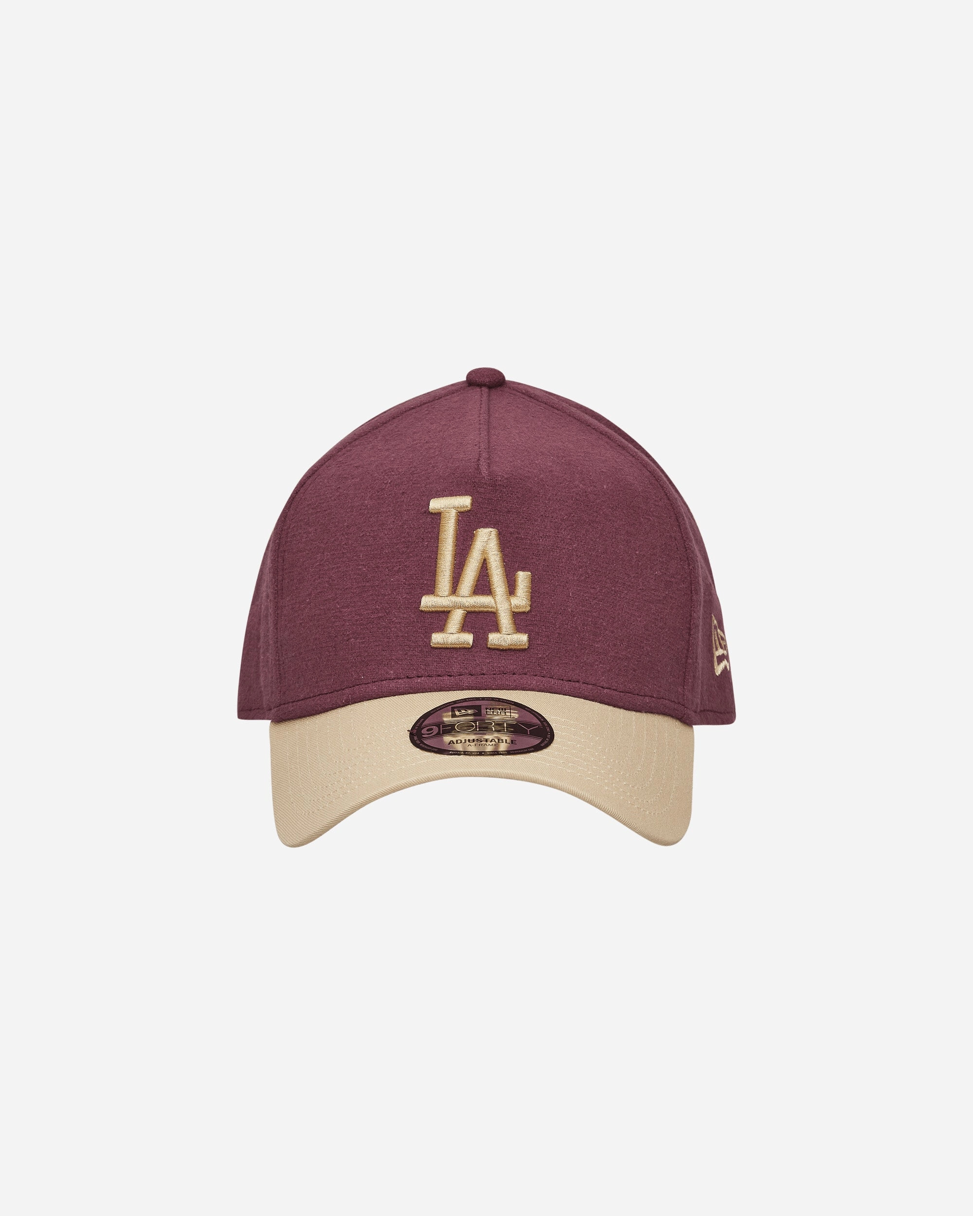 LA Dodgers Moleskin Crown 9FORTY A-Frame Adjustable Cap Dark Purple