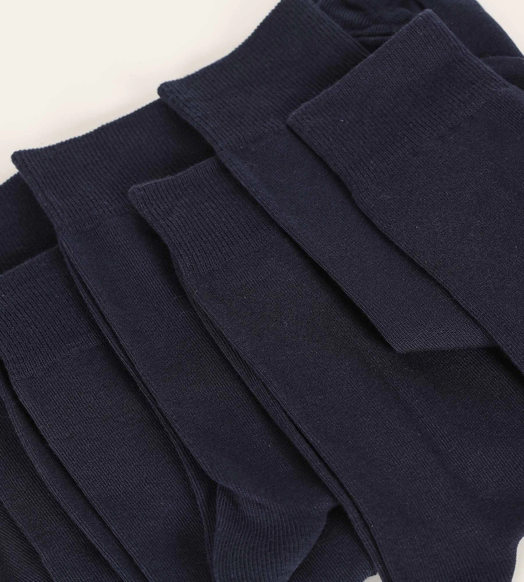 Lot de 3 paires de chaussettes homme Bleu Marine Dim Coton