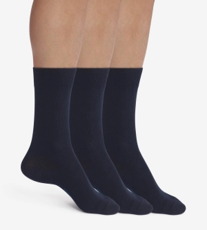 Lot de 3 paires de chaussettes homme Bleu Marine Dim Coton