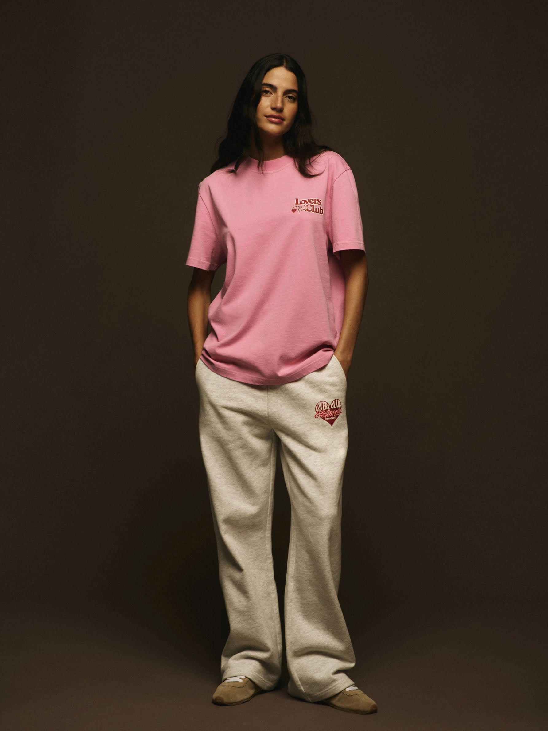 Lovers Club Short Sleeve Oversized T-shirt - Candy Pink