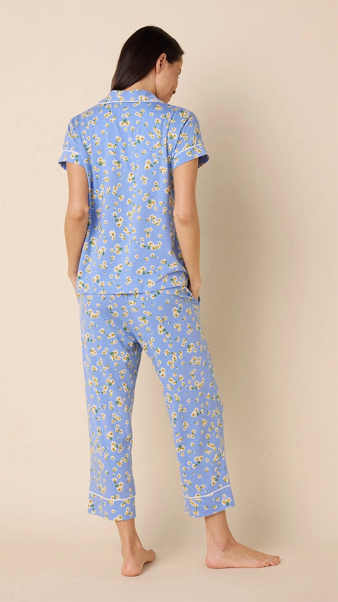 Marguerite Pima Knit Capri Set